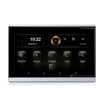 Сенсорный экран 13.3 IPS Android 8.1 Автомобильный аудиопроигрыватель с подголовником и видео, универсальная автомобильная аудиосистема с разрешением 1920 x1080P 4K.