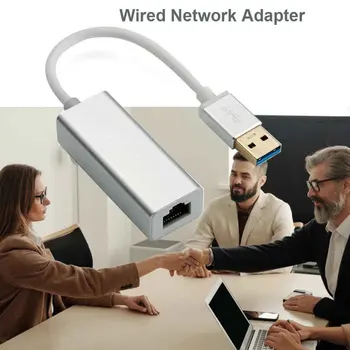 Сетевая карта Ethernet от USB 2.0 до RJ45 Адаптер кабельного подключения к проводному Интернету Адаптер локальной сети 10 Мбит/с для кабельных аксессуаров для ноутбуков MacBook