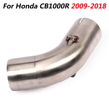 Слипоны на мотоцикле, трубка среднего соединения, Труба среднего звена, выхлопная система из нержавеющей стали для Honda CB1000R 2009-2018