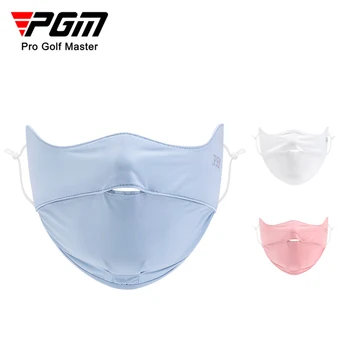Солнцезащитная маска для женщин PGM Golf с отверстиями для дыхания, прохладная дышащая маска для летнего отдыха на открытом воздухе, маска-козырек