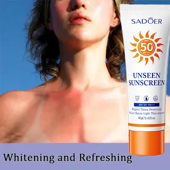 Солнцезащитный крем для лица и тела, Изолирующий Лосьон для мужчин и женщин, Увлажняющий, легкий, тонкий, Освежающий, Отбеливающий, Водонепроницаемый SPF50 /60+