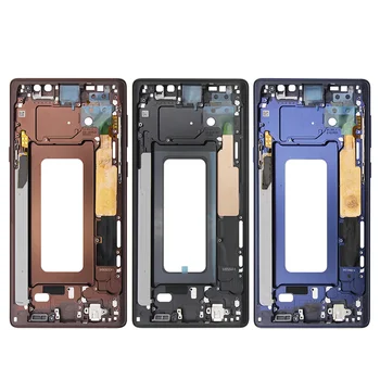Средняя рамка для Samsung Galaxy Note 9 N960 Безель Корпус ЖК-дисплей Поддерживающий держатель Средняя лицевая панель Шасси Замена запасных частей для ремонта