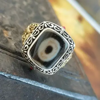 Старое кольцо Тяньчжу из тибетской легенды, минималистичный дизайн, тибетский антиквариат и антикварные аксессуары. Кольцо