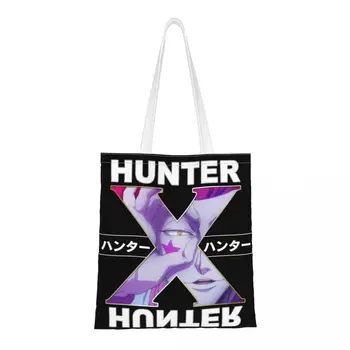 Сумка Hunter X Hunter Hisoka Женская сумка через плечо Симпатичная холщовая сумка большой емкости Складная сумка для покупок для леди на пляже