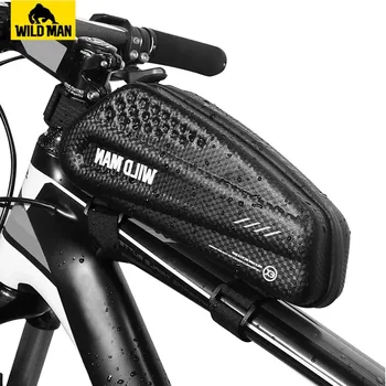 Сумка для горного велосипеда WILD MAN, Верхняя труба, Непромокаемая сумка для велосипеда, передняя Велосипедная Рама, сумка для Mtb Accesorios