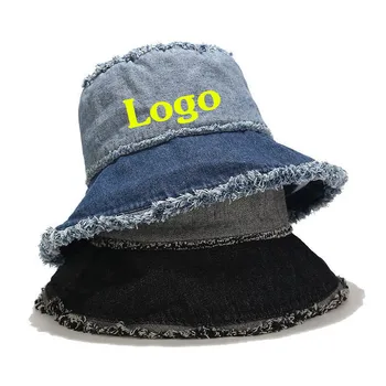 Широкополая шляпа-ведро с логотипом 