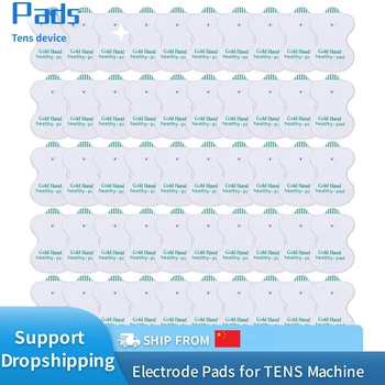 Электродные накладки Tens для акупунктурного терапевтического импульсного массажа, наклейка, Клейкая накладка, Массажный коврик, Проводящий гель, здравоохранение