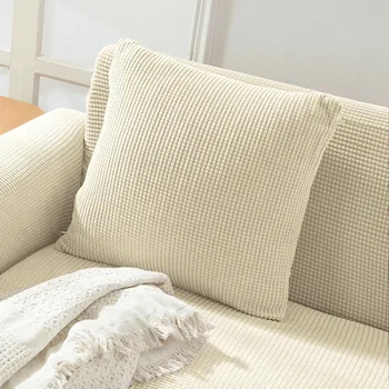 Сверхмягкий вельветовый чехол для подушки, домашний декор, наволочки, простая полосатая наволочка для дивана-кровати, украшение гостиной